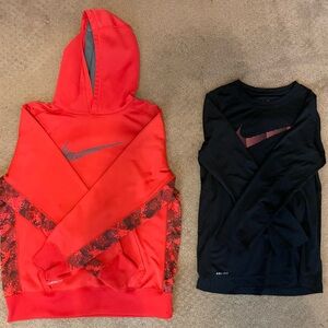 Nike sweatshirt + hoodie